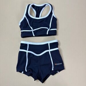 Honeycut Echo Top Gamer Shorts Dance Set Black White Child Medium CM Excellent